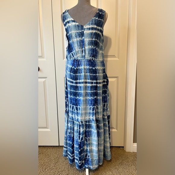 NWT Beach Lunch Lounge Tie Dye Sleeveless Lightweight Maxi Sundress Sz Medium - Picture 8 of 10